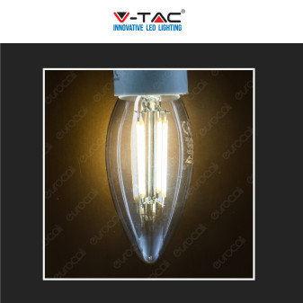 V-Tac VT-2127 Lampadina LED E14 6W Candle Bulb C35 Candela